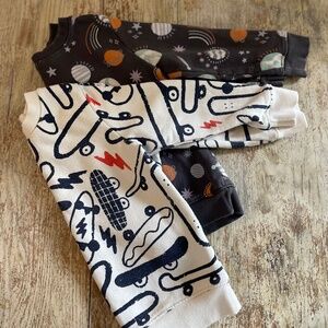Cat & Jack Boys Sweatshirt Bundle 3T Skateboard Space Grey White Crewneck Basics
